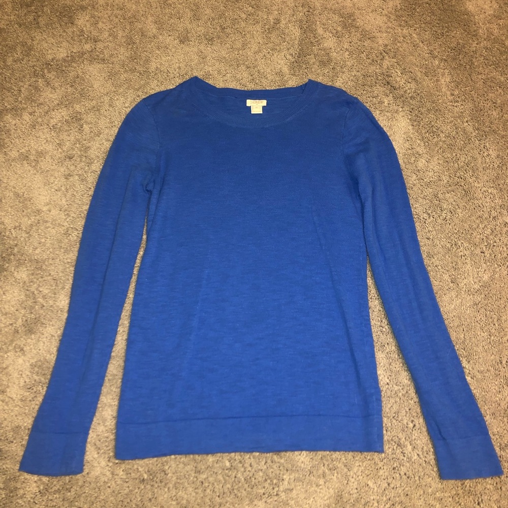 J. Crew blue XS long sleeve tee